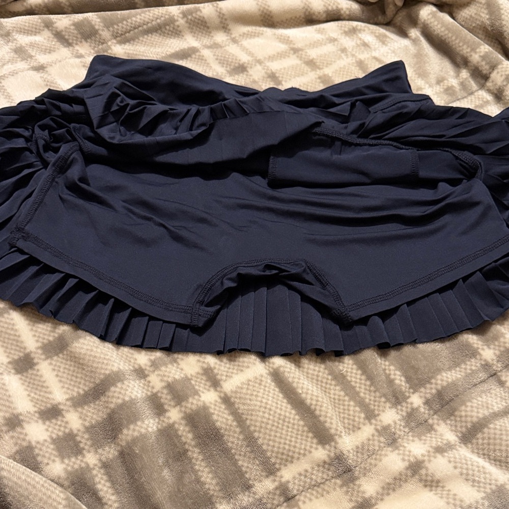 Jofit Athletic Navy Pleated Mini Skirt (Size M) - Picture 3 of 4